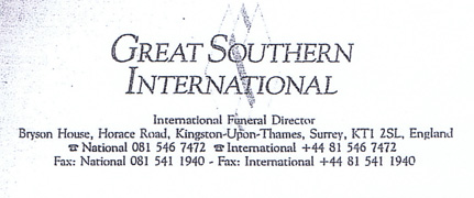 Escrito Great Southern International