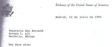 Written Embassy USA